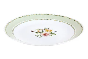 КОРАЛЛ Тарелка обеденная 24см.Secret garden greenBY23LHP95-7