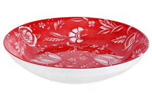 КОРАЛЛ Тарелка глубокая 19см.Тюльпаны красный TC23006207 HCS-921