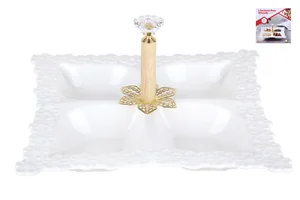 КОРАЛЛ Менажница 4секц.28см. ZD20211