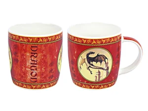 КОРАЛЛ Кружка 340мл.Дракон-медальон красный B206-A05478