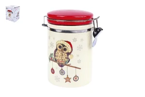 КОРАЛЛ Банка д/сып. продуктов 850мл Owl Christmas ZFC038-51
