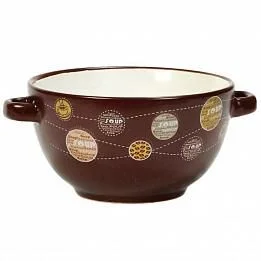 Коралл Салатник 500мл.с 2 ручками Суп BRSB009-606