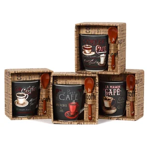 КОРАЛЛ Кружка 340мл.Бариста с ложк. R03H/1191J