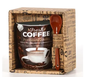 КОРАЛЛ Кружка 340мл.Вкус кофе с ложк. R03H/1616J