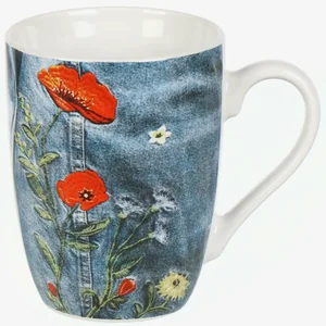 КОРАЛЛ Кружка 340мл.Джинс стайл BRJD065-823