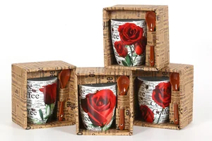 КОРАЛЛ Кружка 340мл.Кофейные грезы с ложк. R03H/516