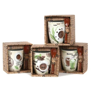 КОРАЛЛ Кружка 340мл.Утренний кофе с ложк. R03H/1456J