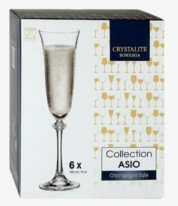 BOHEMIA Набор бокалов для шампанского Asio/Alexandra 190мл. 6шт. 13995