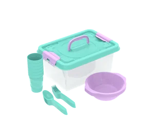 Альт-пласт Набор посуды для пикника №6 Вояж (6 персон, 25 предметов) АП 188