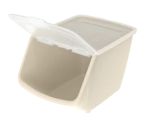 Альт-пласт Контейнер универсальный с откидной крышкой 10,5л (337×238×217мм) (слоновая кость) АП 770