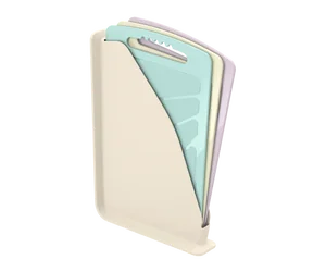 Альт-пласт Набор разделочных досок с подставкой (320×200мм) (3шт) (слоновая кость) АП 755