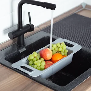 АЛЬТЕРНАТИВА Дуршлаг-сушилка раздвижной на раковину М8409