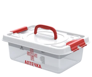 Альт-пласт Бокс универсальный с вкладышем 6л (359×242×124м) (Аптечка) АП 407