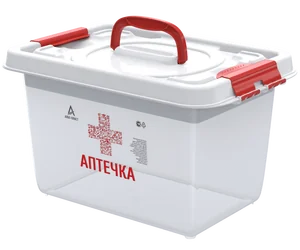 Альт-пласт Бокс универсальный с вкладышем 10л (359×242×211мм) (Аптечка) АП 409