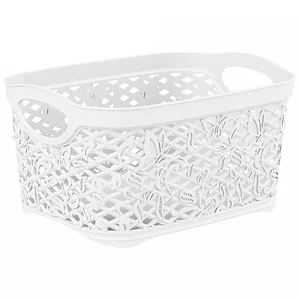 Delta Корзинка для хранения Keeplex Fiori с ручками 3,3 л, 23,6×17,6×12,6 см KL401110048 белое облако