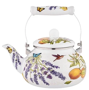 Lefard Чайник Agness Эмалированный, Серия Прованс Лимоны, 2,5 Л. 934-381