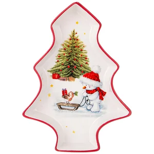 Lefard Блюдо Agness с Новым Годом! В Форме Елки 23*19,5*5 См 358-2117