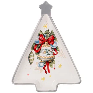 Lefard Блюдо Agness с Новым Годом! В Форме Елки 26*20*3 См 358-2114