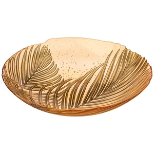 Lefard Блюдо Глубокое Bohemia Amber 33см. 336-108