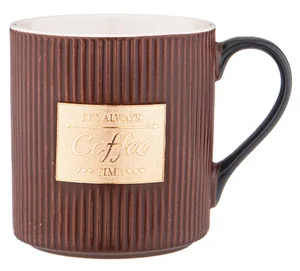 Lefard Кружка Кофейного Цвета С Золотой Деталью 400 Мл 12,5*9,3*10см. 756-414
