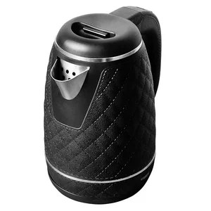 DELTA Чайник электрический 1500 Вт, 1,6 л DL-1113, двойной корпус, черный