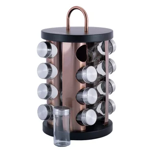 Kamille Набор ёмкостей для специй КМ-7041 (16 шт.) на круглой подставке