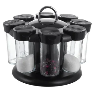 Kamille Набор ёмкостей для специй КМ-7050 (8 шт.) на круглой подставке