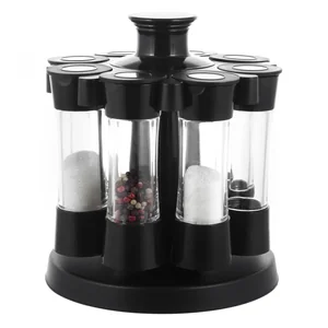 Kamille Набор ёмкостей для специй 8 шт. КМ-7051 на круглой подставке