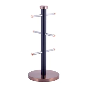 Kamille Стойка для чашек из нержавеющей стали KM-0183A (медная) d15х34,5 см.