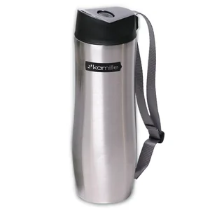 Kamille Термокружка 480 мл. из нержавеющей стали KM-2056 с ремешком