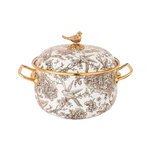 Lefard Кастрюля Эмалированная Agness С Крышкой, Серия Royal Garden 2,1л, Диа.16см Подходит Для Индукцион.пл. 950-081