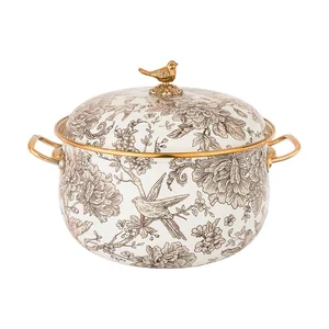 Lefard Кастрюля Эмалированная Agness С Крышкой, Серия Royal Garden 4,8л, Диа.22см Подходит Для Индукцион.пл. 950-084