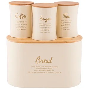 Lefard Набор Agness Арктик 2 В 1 Хлебница 10 Л 34*18*20 См, Банка Для Сыпучих 1,1 Л 11*14 См 3 Шт. 790-269