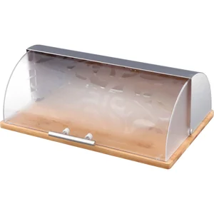 Lefard Хлебница Agness Монблан Деревянная С Комбинированной Крышкой Нжс+пластик 38*27*14 См 938-003