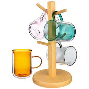 Lefard Набор Из 4-х Кружек Double-wall 250 Мл. Диа=7,5 См. В=10,5 См. На Подставке 249-200