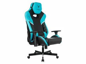 Бюрократ Кресло игровое Knight Thunder 5X черный/голубой 