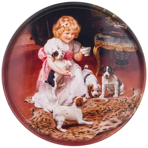Lefard Поднос Сервировочный Agness Девочка С Собачками 33х2,1 См. 898-205