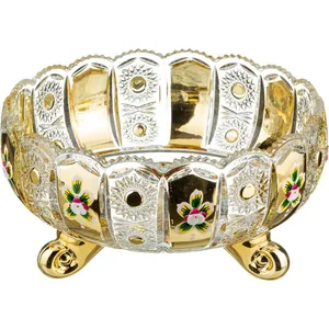 lefard Фруктовница Gold Glass Диаметр=25 См. Высота=13 См. 195-102