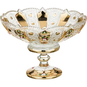 lefard Фруктовница На Ножке Gold Glass Диаметр=25 См. Высота=17 См. 195-106