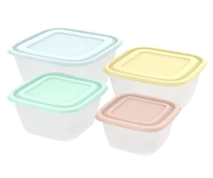 Альт-пласт Набор контейнеров для продуктов Прованс №2 (СВЧ) 0,6л; 1,0л; 1,7л; 2,5л (4шт) АП 198