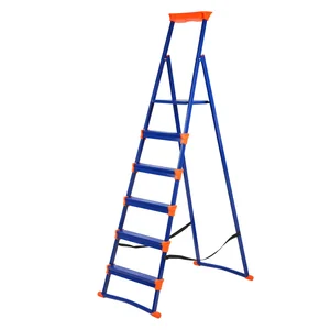 НИКА Стремянка металлическая широкие 6 ступеней СМ6+