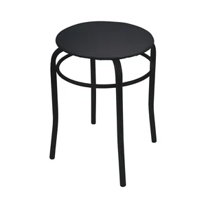 НИКА Табурет 2 ТПР2/Ч черный/матовый черный