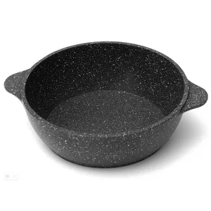 DELTA Сковорода Уля 160х55 мм, с 2-мя литыми ручками 20002 природный камень