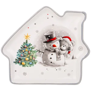 Lefard Тарелка Agness с Новым Годом! В Форме Домика 23,5*19*2,5 См 358-2105