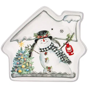 Lefard Тарелка Agness с Новым Годом! В Форме Домика 23,5*19*2,5 См 358-2106