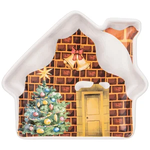 Lefard Тарелка Agness с Новым Годом! В Форме Домика 23,5*19*2,5 См 358-2104