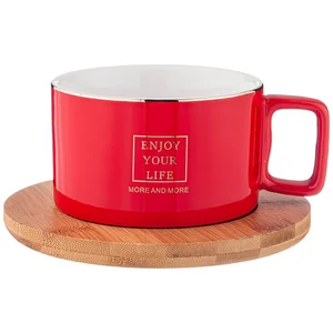 Lefard Набор Кружка И Дер. Подставка Coffemania 280мл, Красная. 90-1096