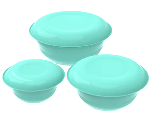 Альт-пласт Набор мисок с тарелками-крышками №1 (6 предметов) АП 185