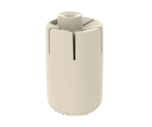 Альт-пласт Подставка для ножей универсальная (160×160×250мм) (слоновая кость) АП 791