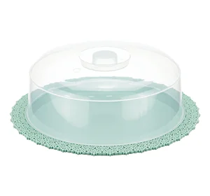 М ПЛАСТИКА Тортница АЖУР - ФИСТАШКОВЫЙ М 1122